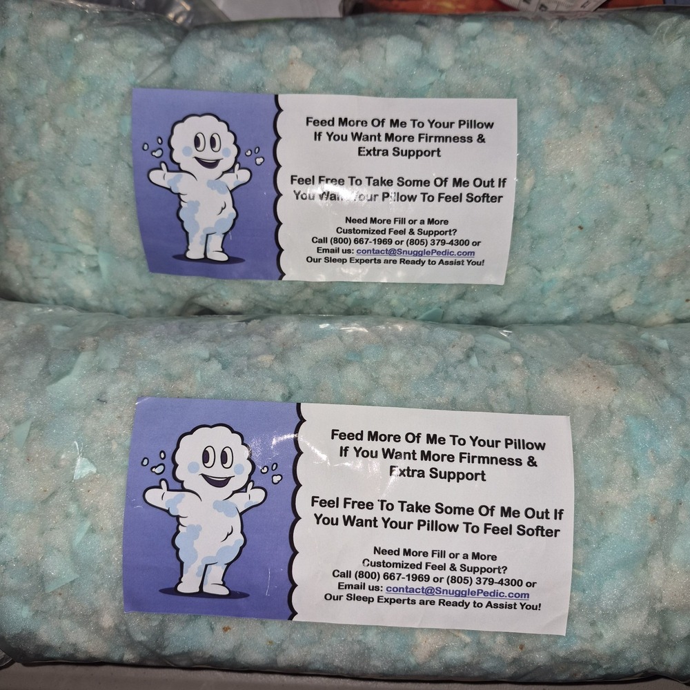 Snuggle Pedic Stuffing 16 Oz, 2 Bags, New